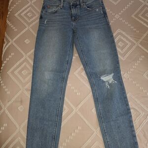 Hudson Jeans Women's Distressed Blue Skinny Jeans